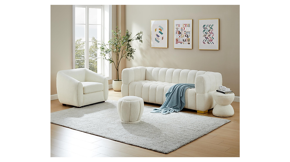 VANOMi Modern 3-Seat Sofa - Stylish & Comfortable