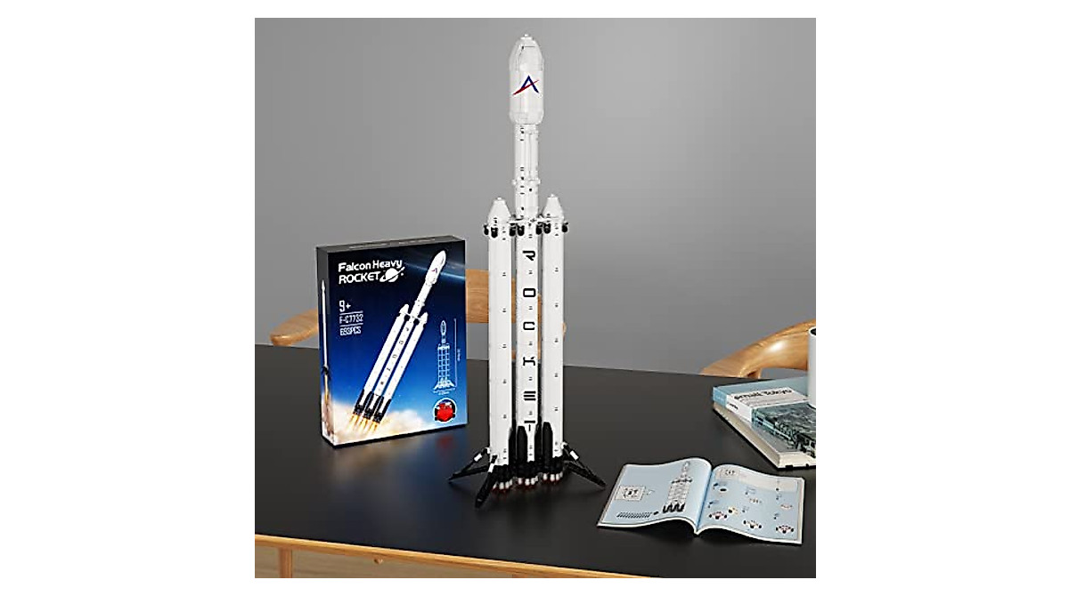 Falcon Heavy Rocket Building Blocks Set for Kids & Adults