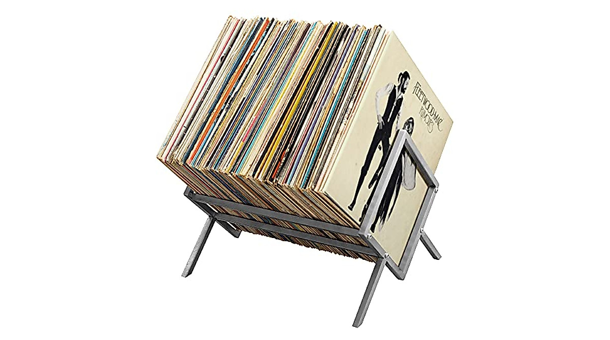 Urbane Sound Vinyl Record Storage Rack - Organize 70 Albums