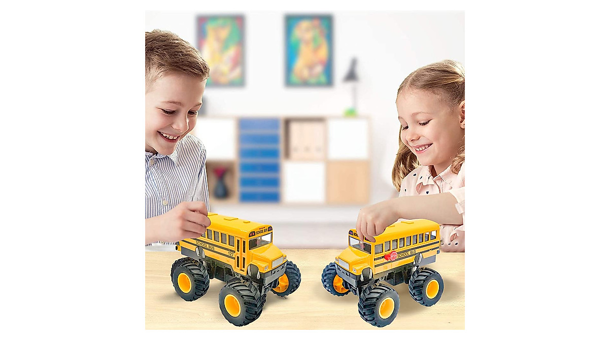 ArtCreativity 5 Inch Monster School Bus Toy for Kids