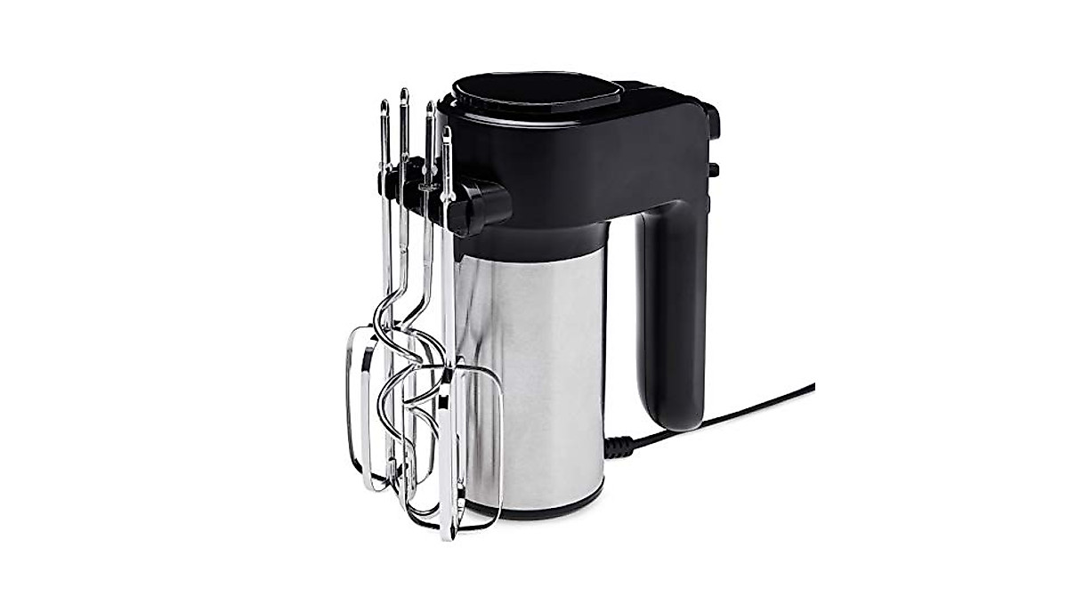 Amazon Basics 6-Speed Hand Mixer with Dough Hooks | Powerful & Versatile