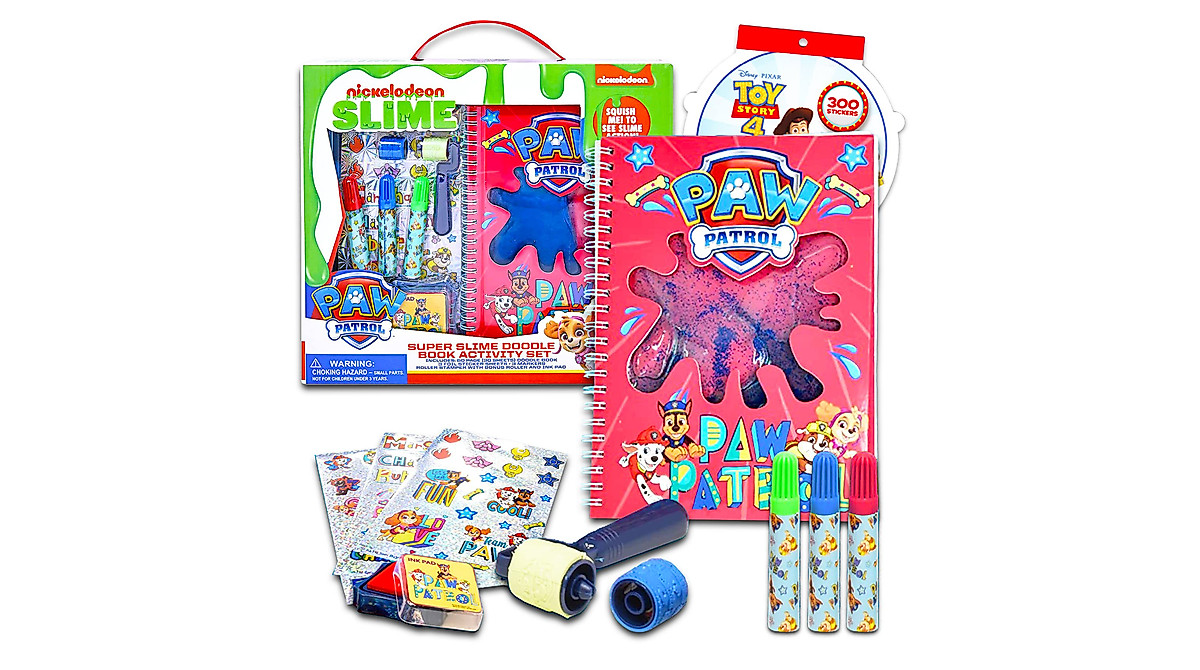 Paw Patrol Slime Journal & Accessories Set - 10Pc