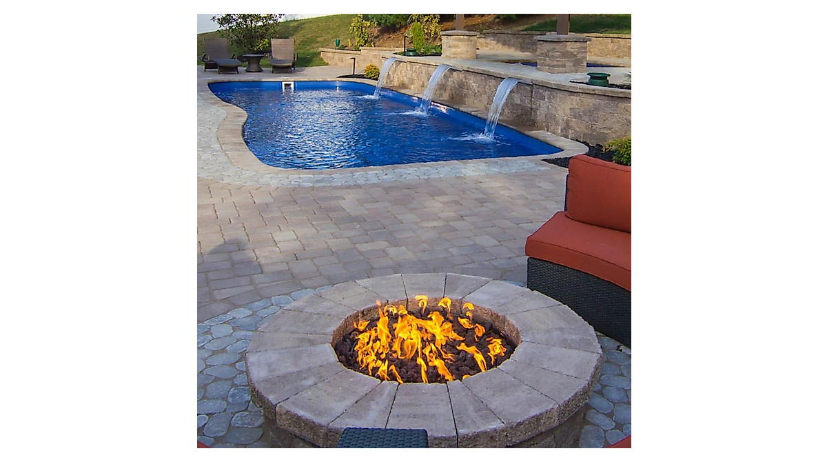 Spotix AFG Match Lit Fire Pit Burner Kit (SS-FR-6KIT-PAN-NG-MSCB ...