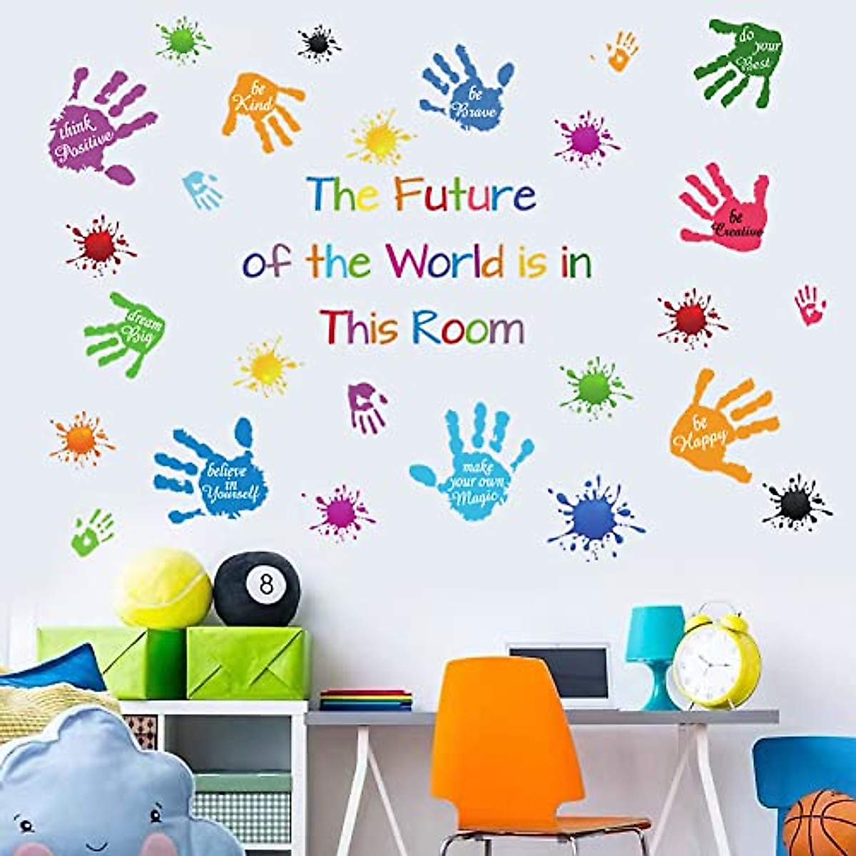 Colorful Inspirational Quotes Wall Stickers for Kids