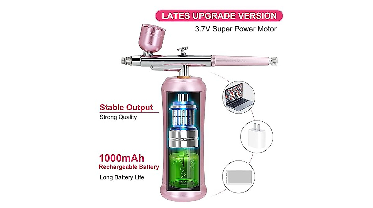 Buy Nlapldy Pink Airbrush Kit with Compressor