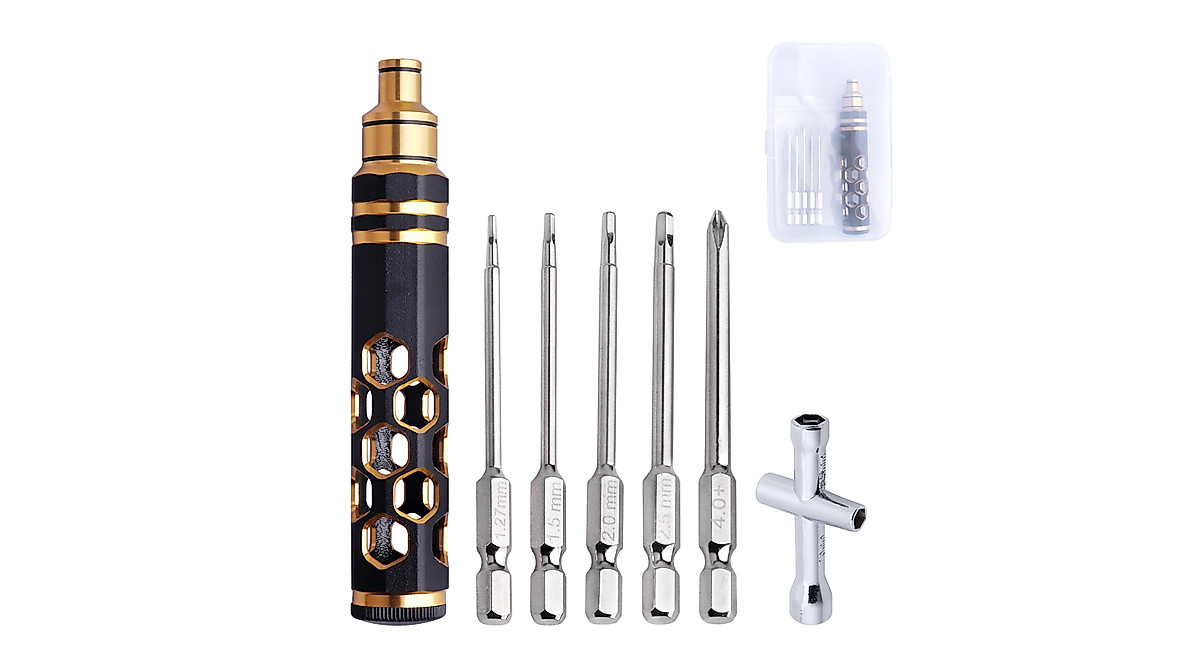 AllinRC RC Hobby Tools Kit - 5-in-1 Precision RC Maintenance Set