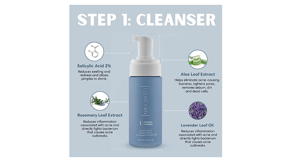 Clearogen Acne Treatment Kit with Benzoyl Peroxide | Clear, Healthy Skin