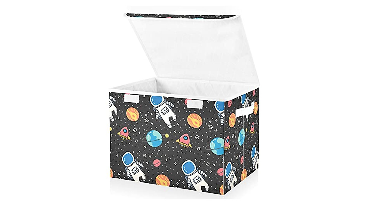 Krafig Kawaii Space Storage Box - Large Collapsible Organizer Bins