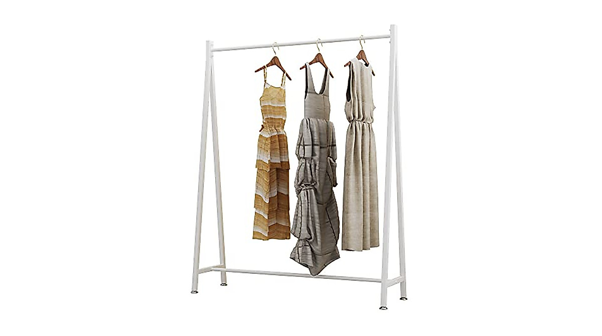 DR.IRON White Metal Clothes Rack - Stylish & Durable