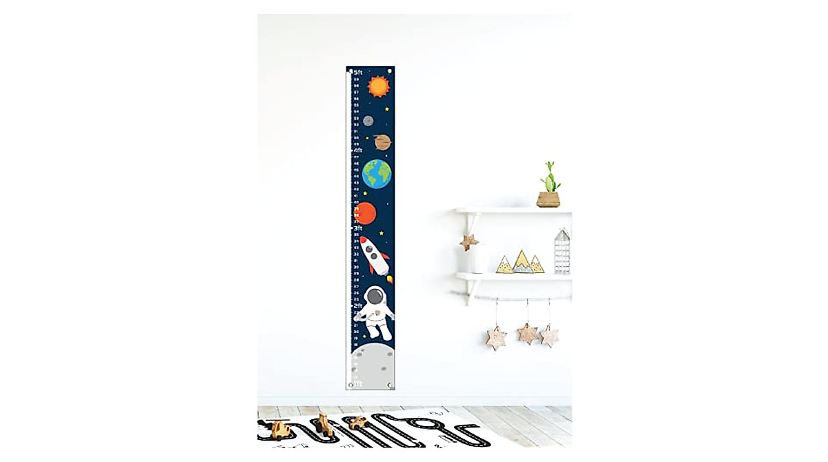 Kids Space Growth Chart - Fun Height Measurement