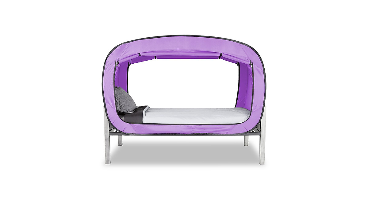 Privacy Pop Bed Tent for Twin Beds - Lavender Color