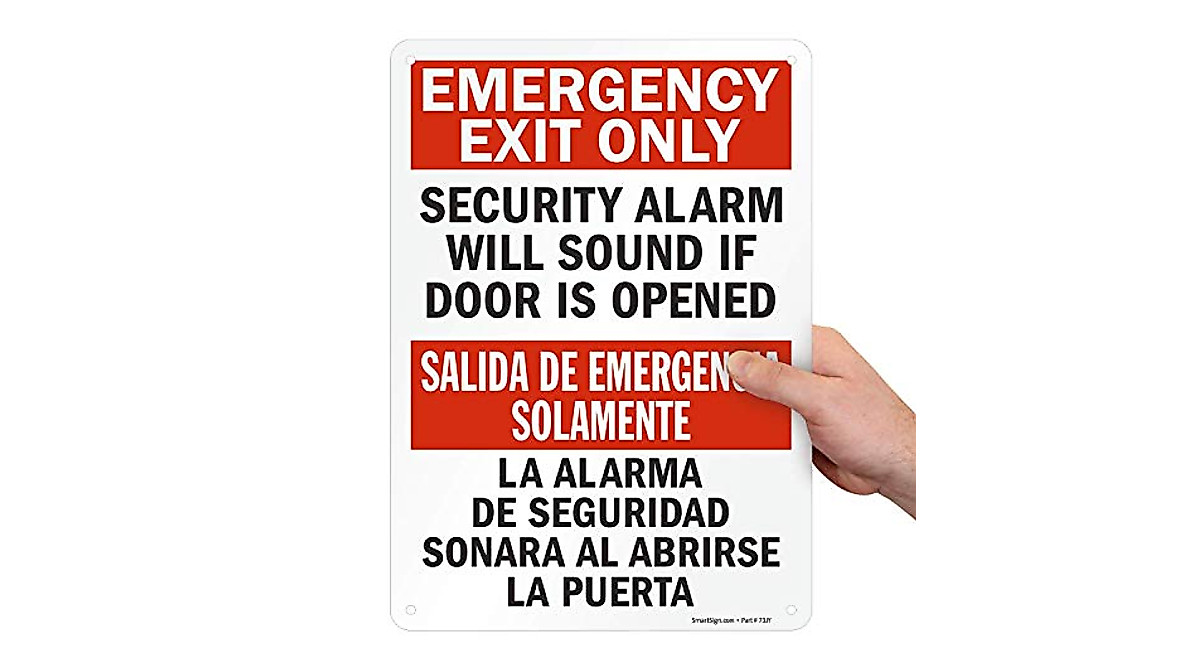 Secure Exits: STI Exit Stopper Door Alarm & Warning Sign