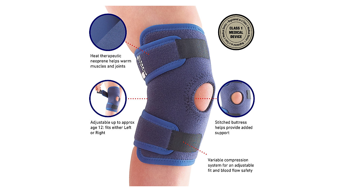 Kids Knee Support with Open Patella by Neo G – Adjustable & Supportive ...