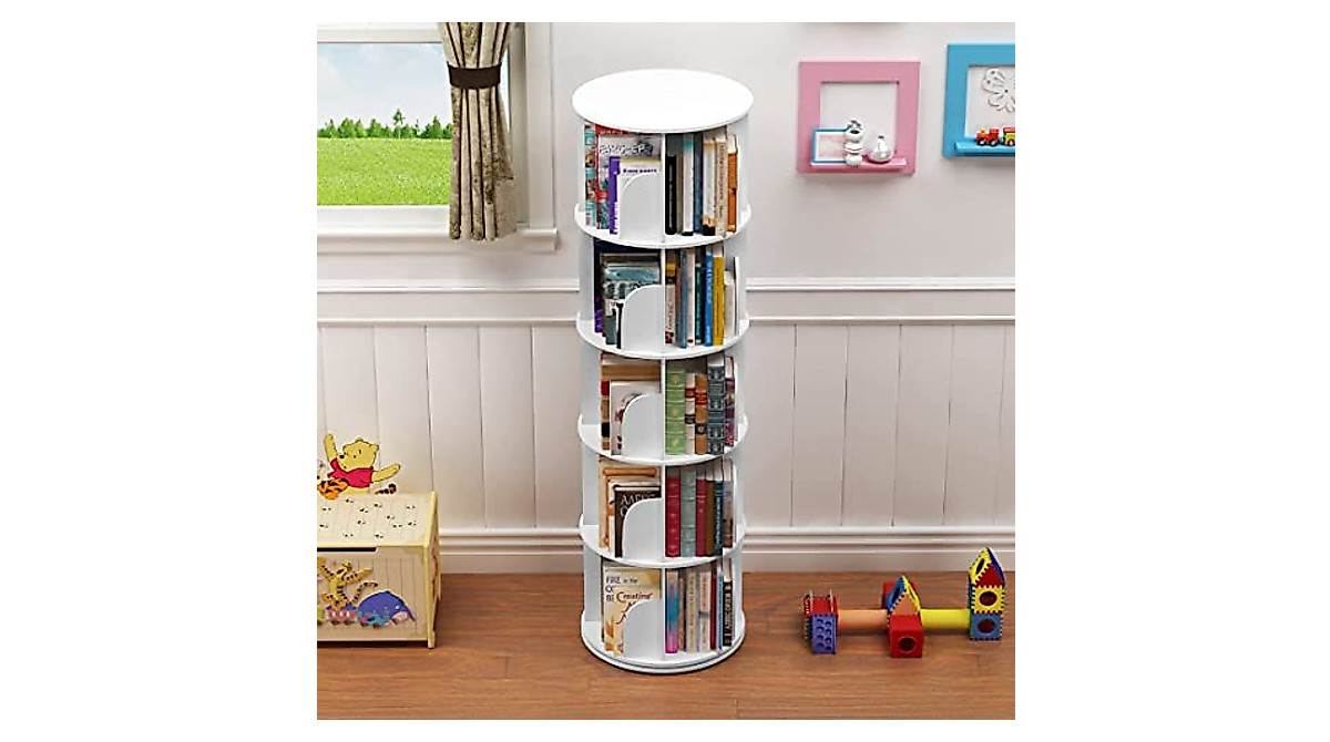 5 Tier 360° Rotating Shelf Organizer – Space-Saving Design