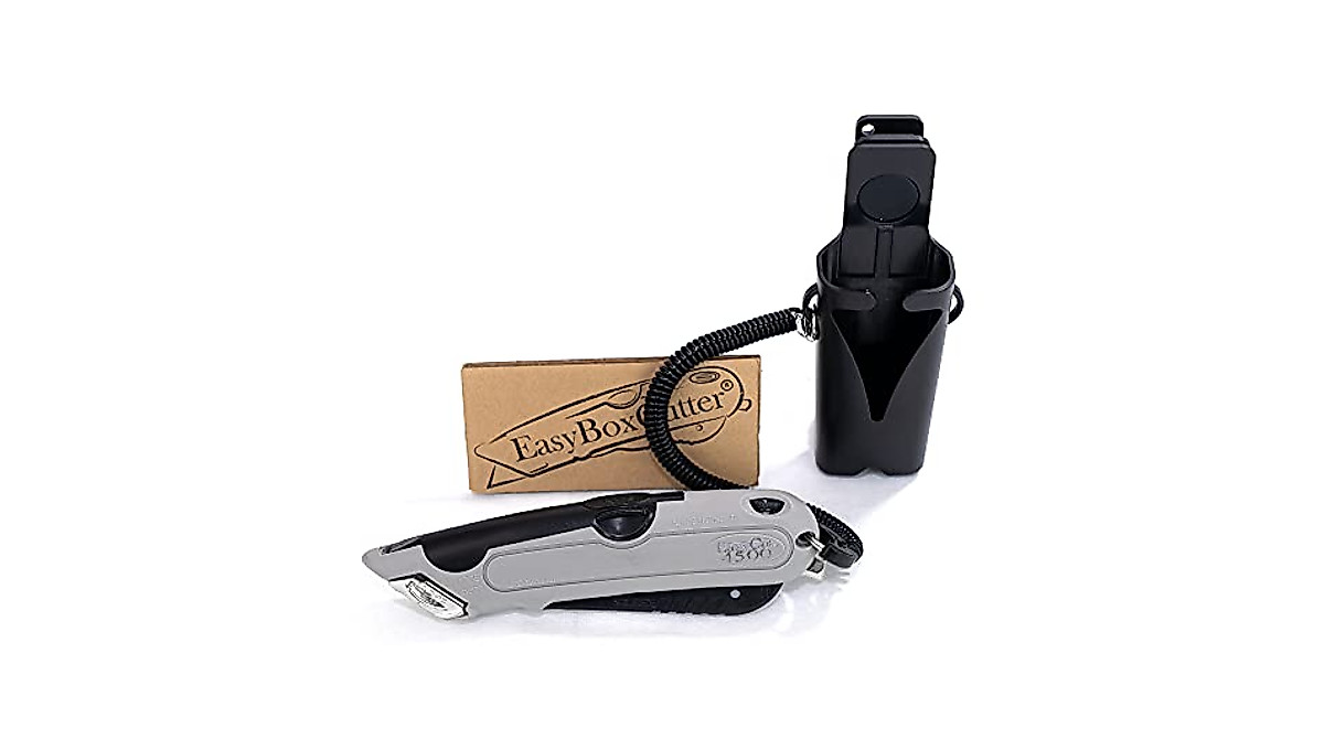 Easy Cut Modern Box Cutter with Blade Vanishing Tech