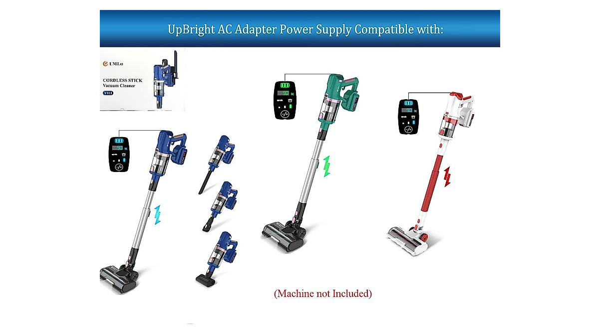 UpBright 22.5V AC/DC Adapter for UMLo Stick Vacuum