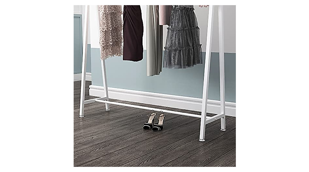 DR.IRON White Metal Clothes Rack - Stylish & Durable