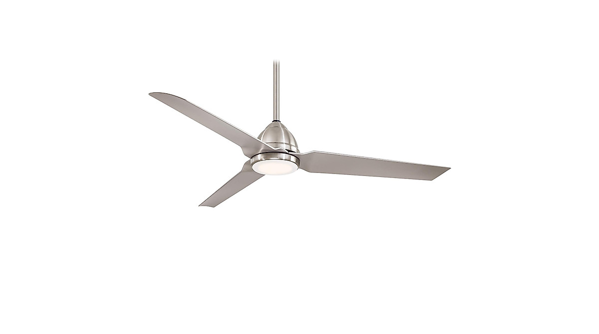 MINKA-AIRE Java 54 LED Outdoor Ceiling Fan with Remote in Brushed Nickel