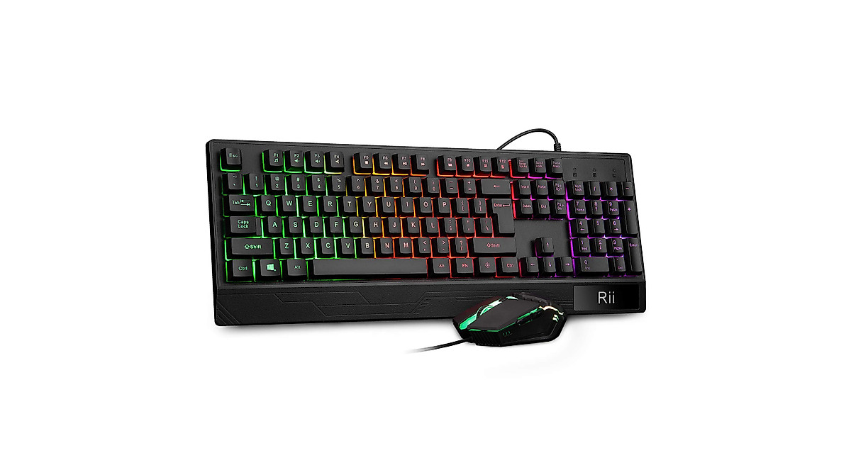 Rii RK400 RGB Gaming Keyboard & Mouse Combo for PC Gamers