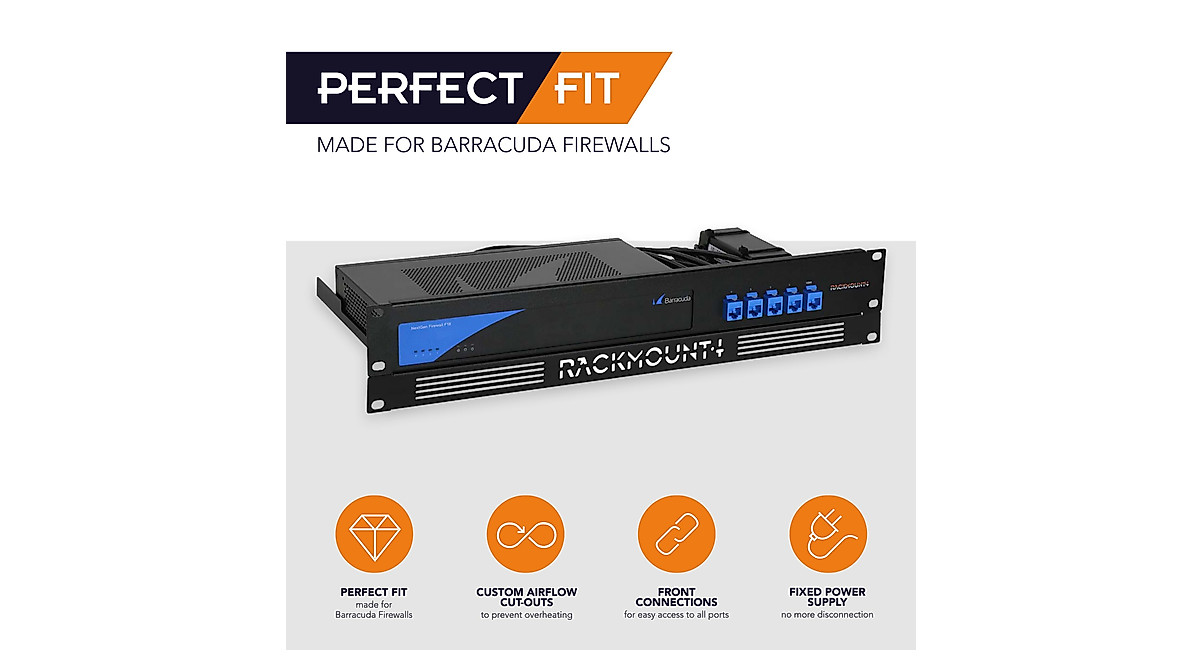 Barracuda Firewall Rack Mount Shelf for 19-Inch Networks | Easy Access