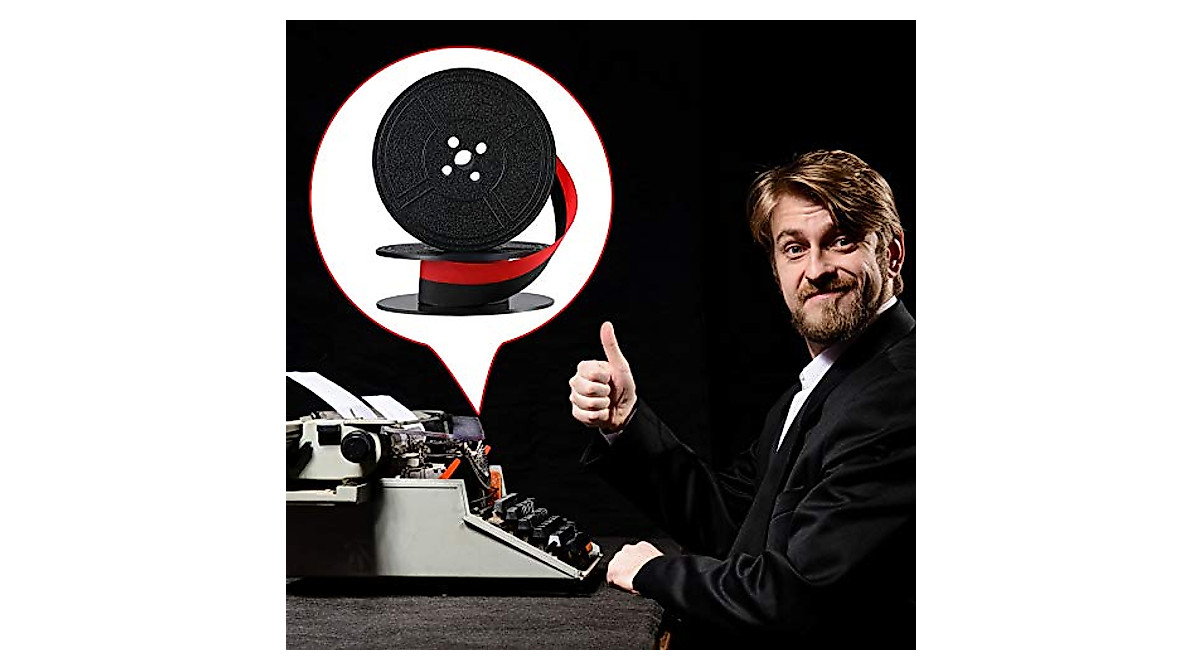 4 Pairs Universal Typewriter Ribbon Twin Spool (Red Black)
