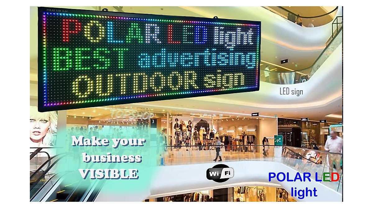 WiFi P6 LED RGB Sign - Perfect for Advertising