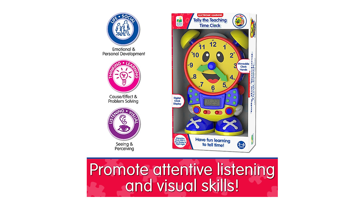 Telly The Teaching Time Clock - Fun Learning for Kids