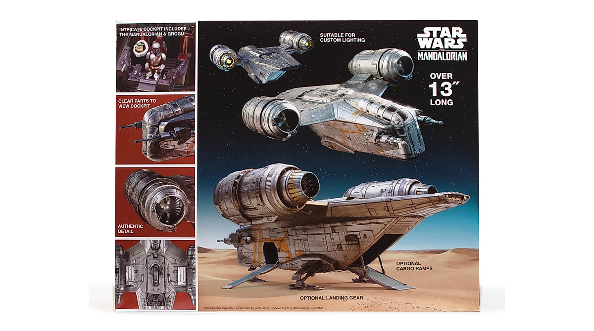 AMT Star Wars Razor Crest Model Kit 1:72 Scale - Build & Display