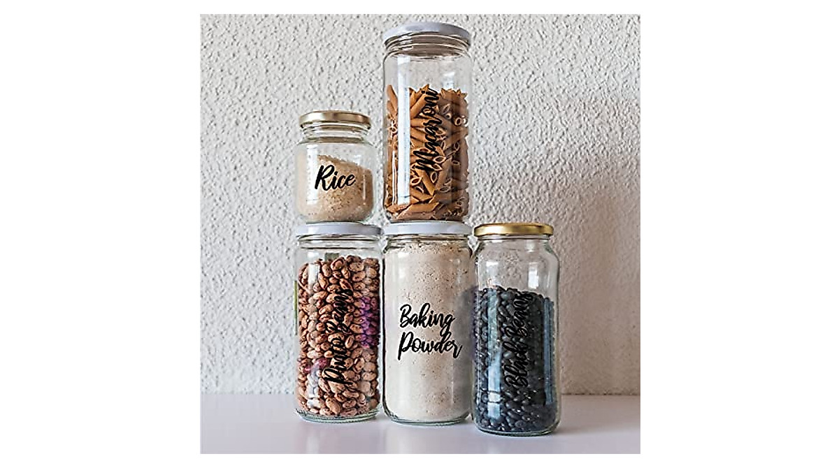Megavava 266 Pantry Labels for Kitchen Organization | Water-Resistant ...