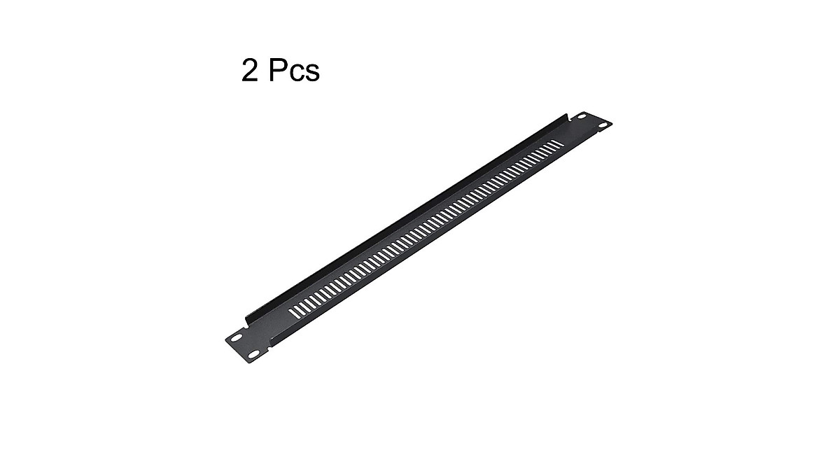 uxcell 1U Blank Rack Mount Panels - 2 Pieces for Servers