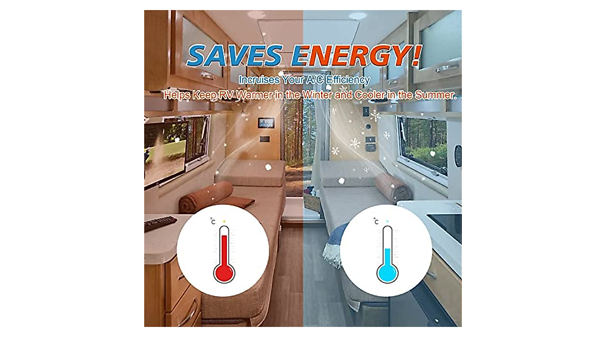 Safoner Waterproof RV Vent Insulator - 14x14 Inch