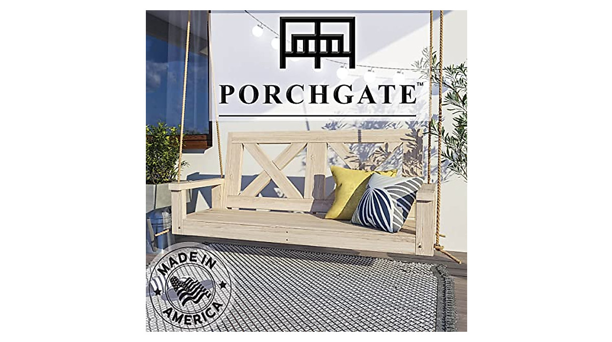 Durable Porchgate Amish Heavy Duty 700 Lb Porch Swing