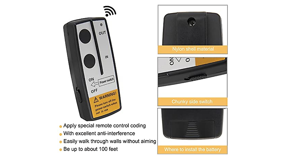 IVONNEY Wireless Winch Remote Control – 100 Feet Range