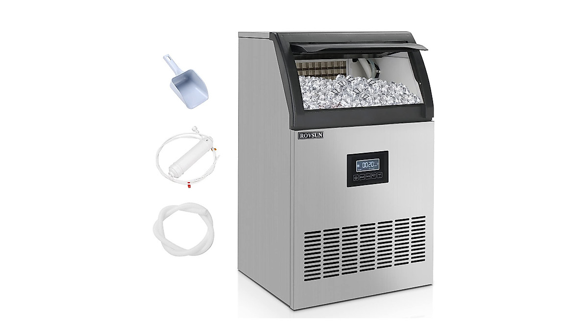 ROVSUN Commercial Ice Maker 200LBS/24H with Water Filter
