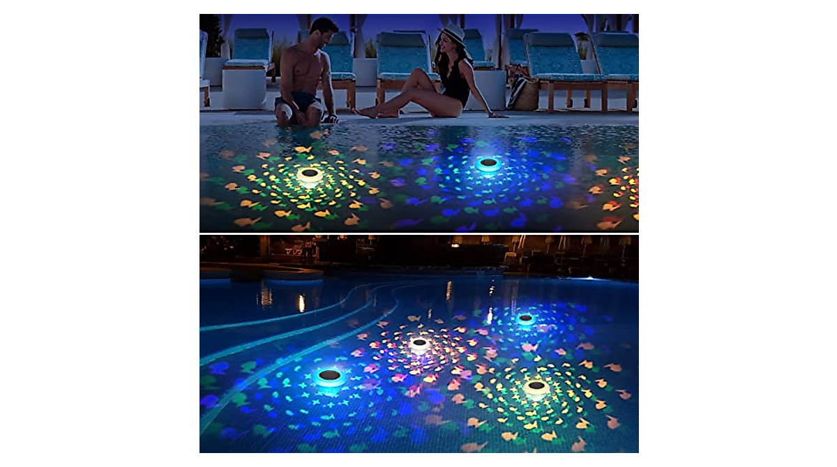 Solar Floating Pool Lights: Mesmerizing Fish Pattern & Color Change