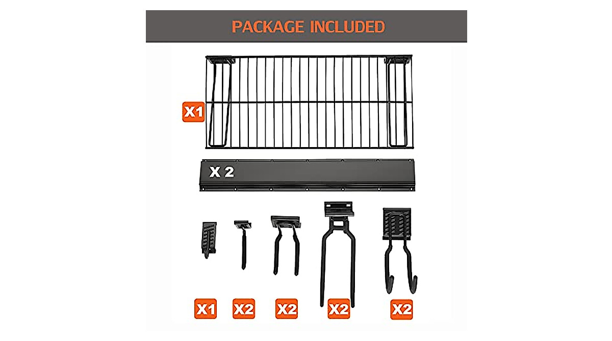 Wallmaster Tool Storage Rack - Heavy Duty Garage Organizer