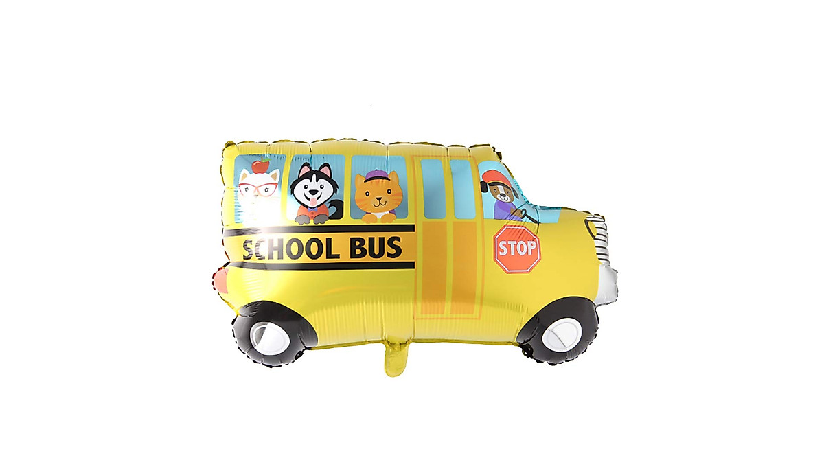 School Bus Balloon - Perfect Party Decoration