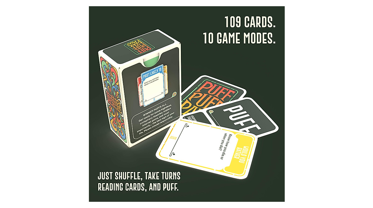 Puff Puff Pass Stoner Card Game - Funny Trivia & Conversation Starters