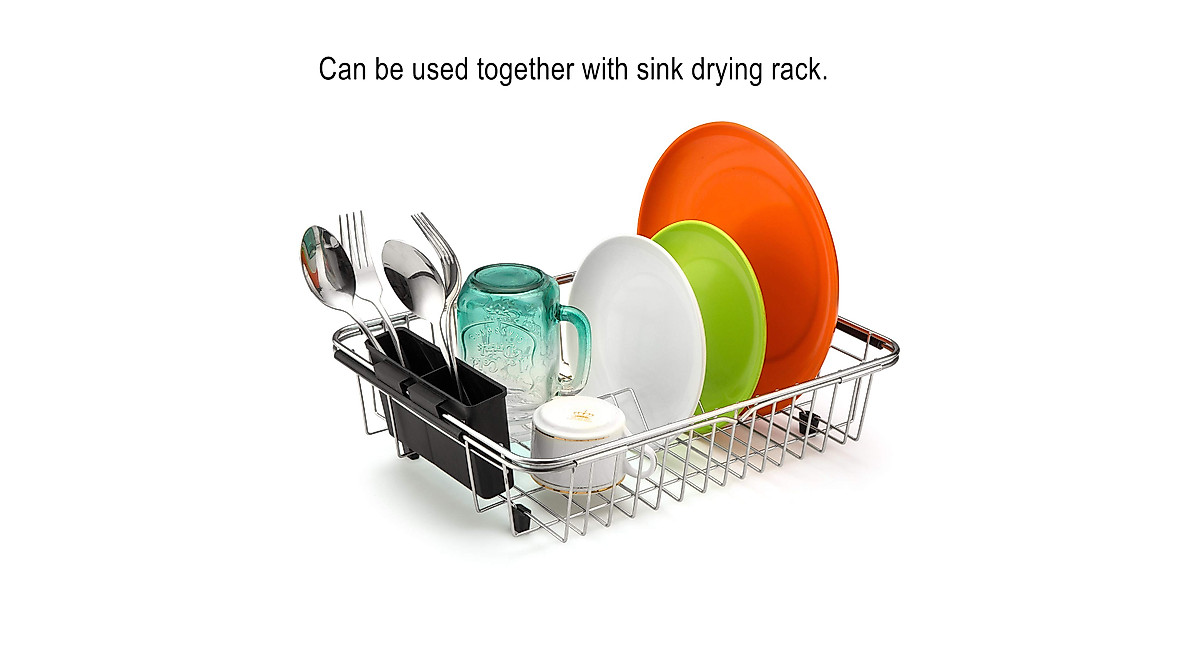 iPEGTOP Silverware Drying Rack Organizer for Kitchen Efficiency