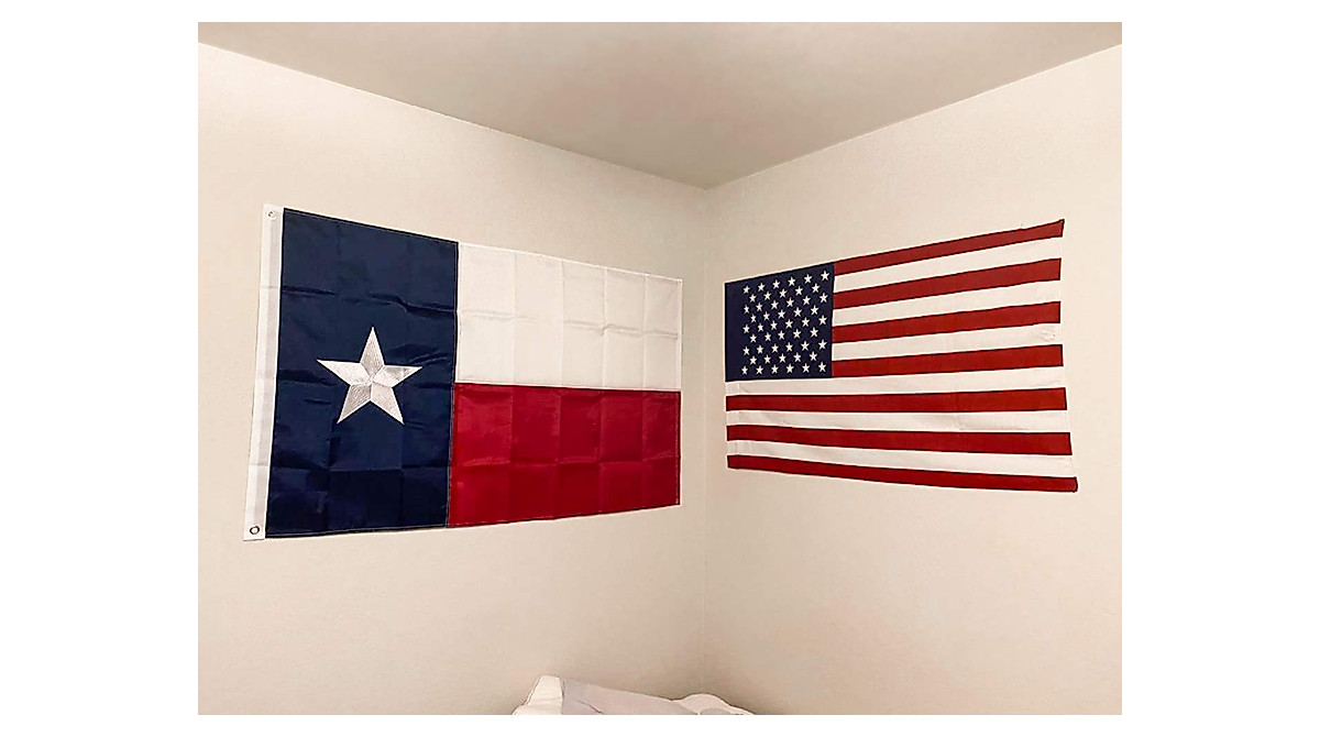 Texas Flag Outdoor - Heavy Duty Nylon with Embroidered Stars