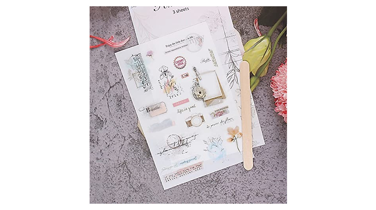 KSCRAFT Rub On Transfer Stickers for Creative DIY Projects