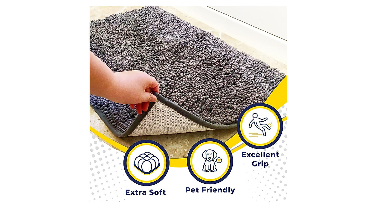 Muddy Mat® Microfiber Dog Door Mat - Absorbent & Non-Slip Pet Rug