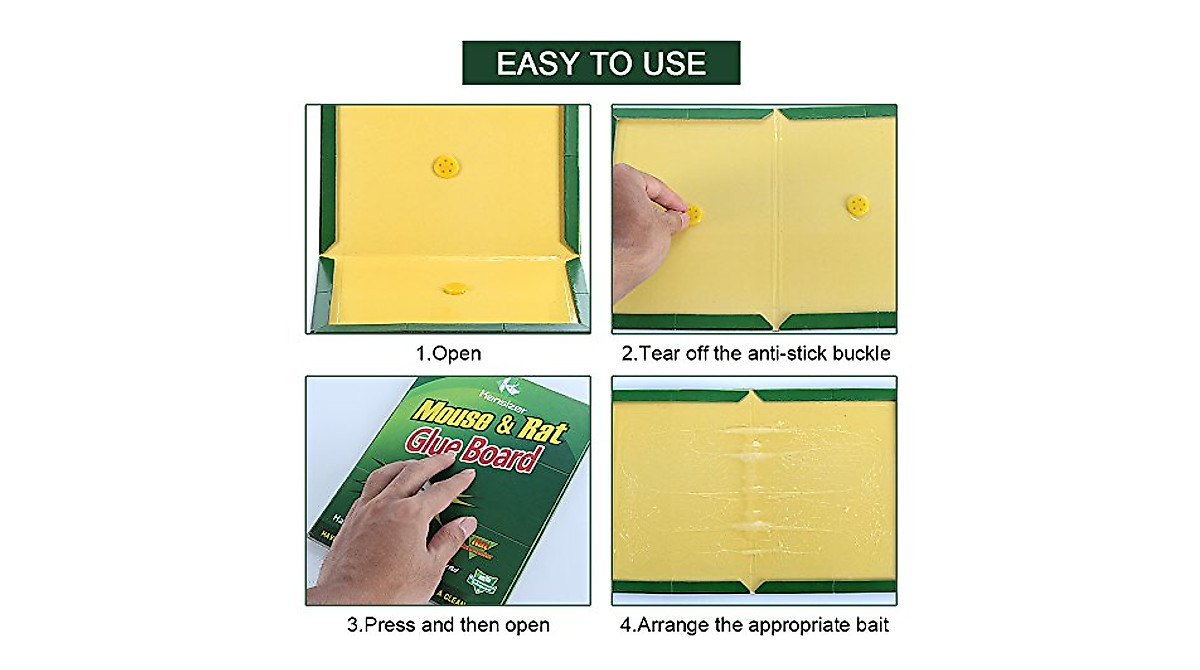Kensizer 12-Pack Super Sticky Mouse Traps