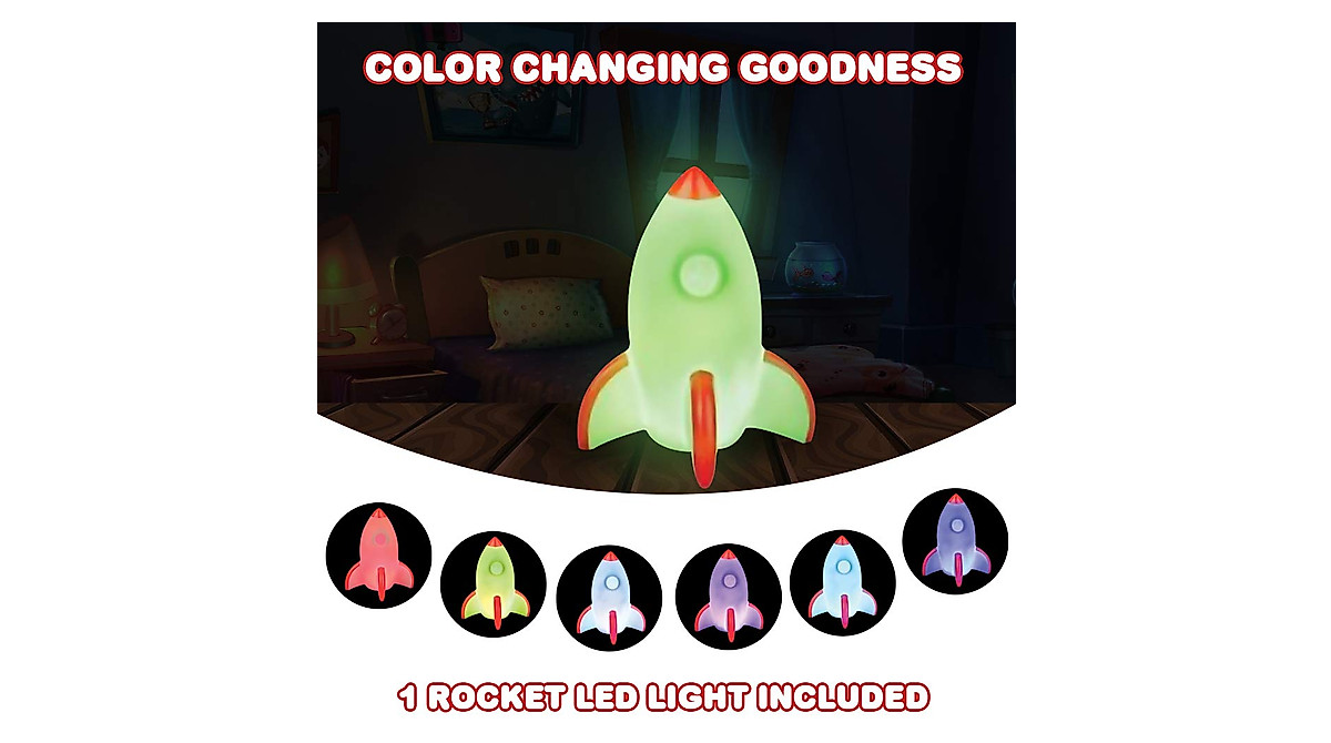 Color Changing Rocket Lamp – Fun LED Night Light