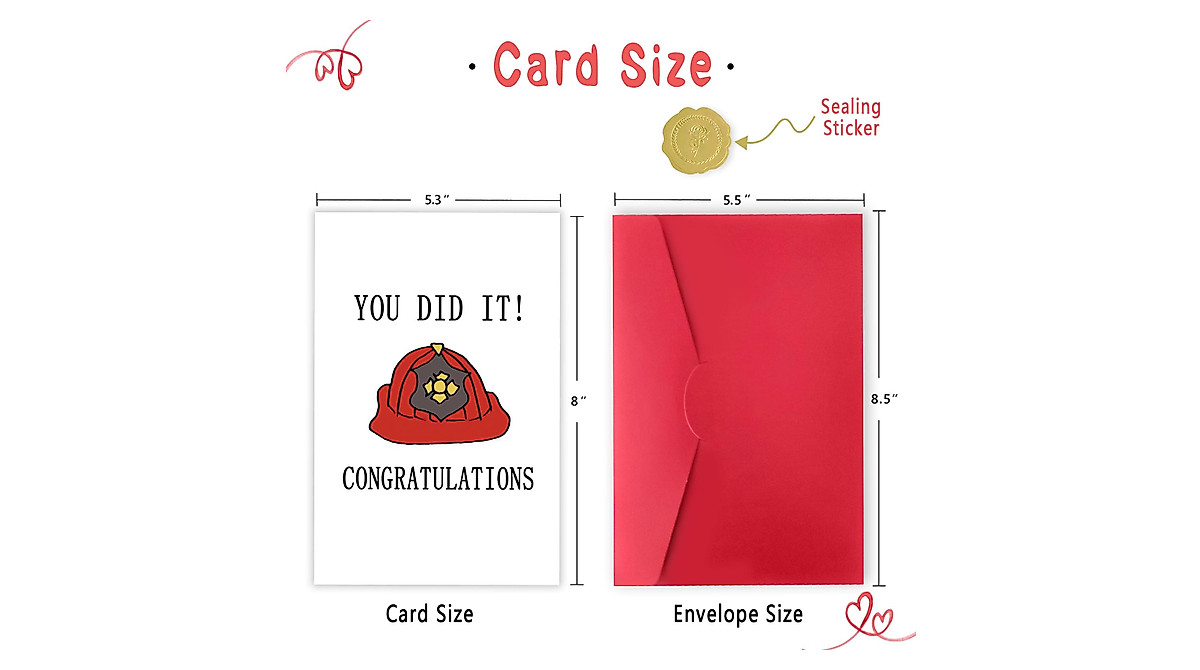 Congratulations Firefighter Graduation Card - Londue