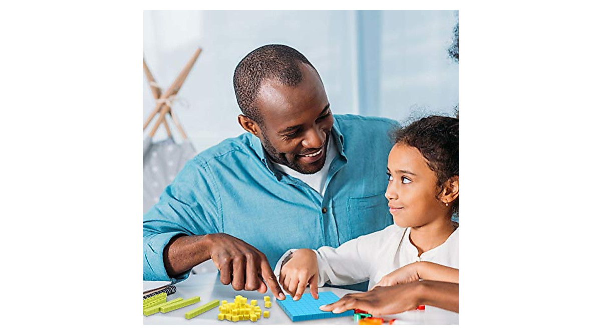 121-Piece Educational Base Ten Set for Kids