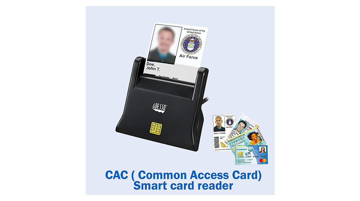 Adesso SCR-300: Smart CAC Card Reader for Windows & Mac