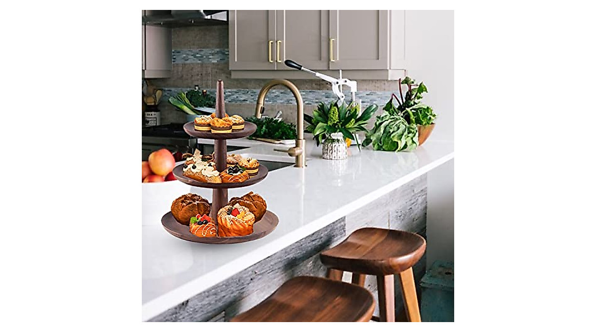 Rustic 3 Tier Tray - Elevate Your Kitchen Decor