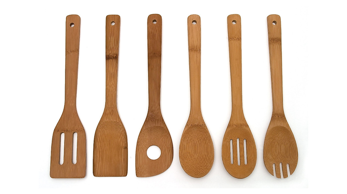 Lipper 6-Piece Bamboo Kitchen Tools Set - Durable & Versatile