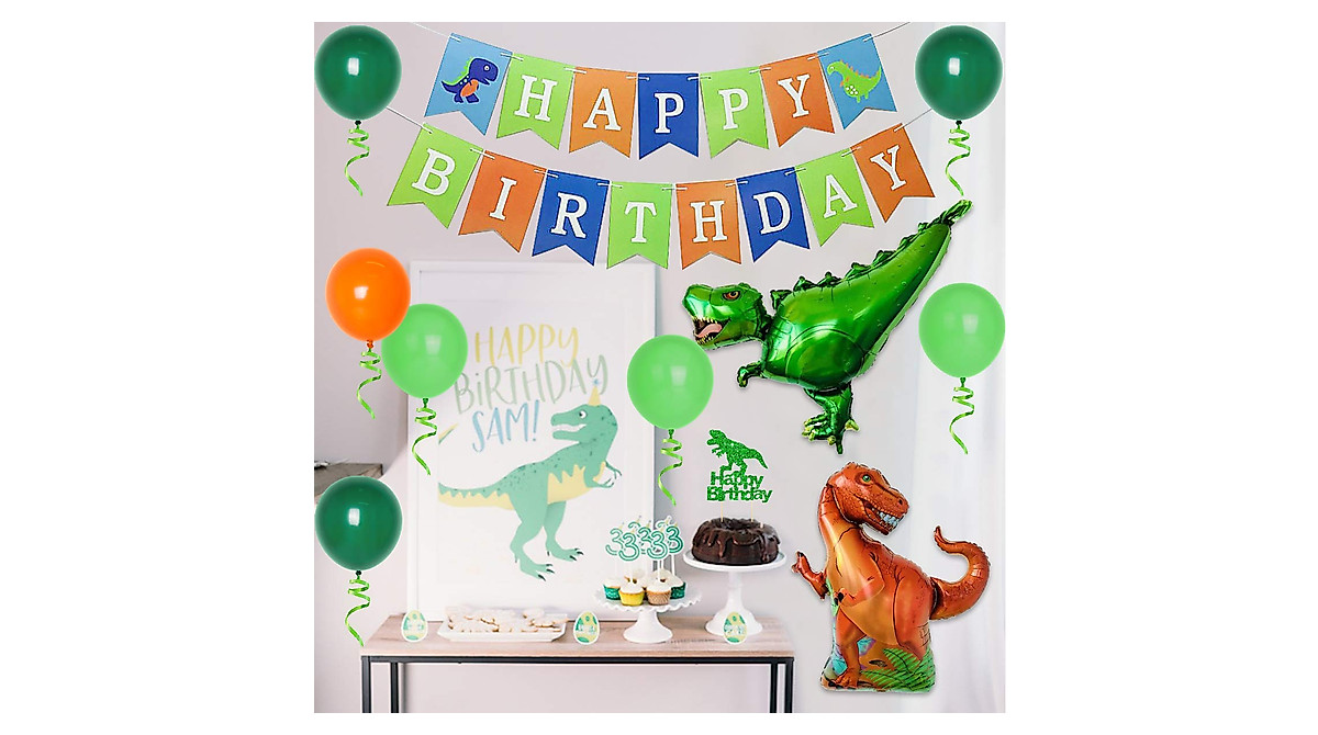 Dinosaur Birthday Decorations for Boy | 3rd Party Supplies